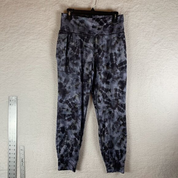 Athleta Salutation Jogger Pants Women's Medium Tie Dye Printed Pockets 9772 - Picture 1 of 12